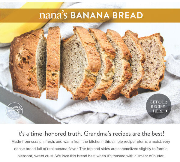 Newsletter Recipes - Nana’s Banana Bread