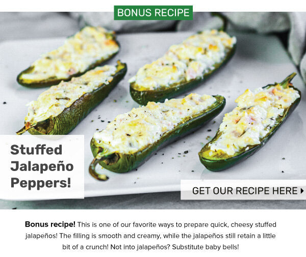 Newsletter Recipes - Stuffed Jalapeño Peppers