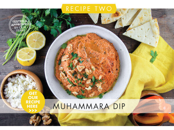 Newsletter Recipes - Muhammara (Roasted Red Pepper and Walnut Dip)