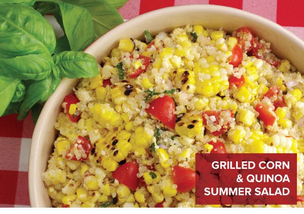 Newsletter Recipes - Grilled Corn and Quinoa Summer Salad