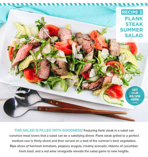 Newsletter Recipes - Flank Steak Summer Salad