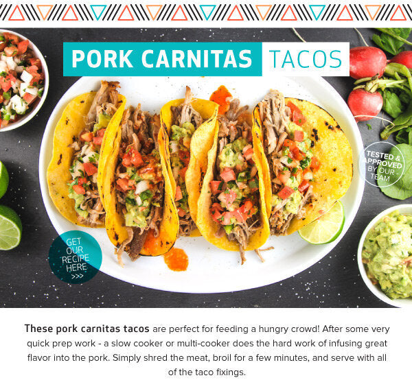 Newsletter Recipes - Pork Carnitas Tacos