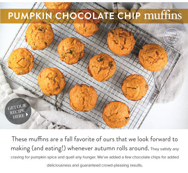 Newsletter Recipes - Pumpkin Chocolate Chip Muffins