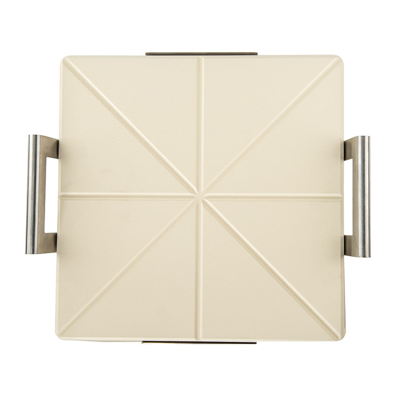 Nordic Ware Deluxe Square Pizza Stone with Rack | 14 In Cordierite Baking Stone for Crispy Crusts