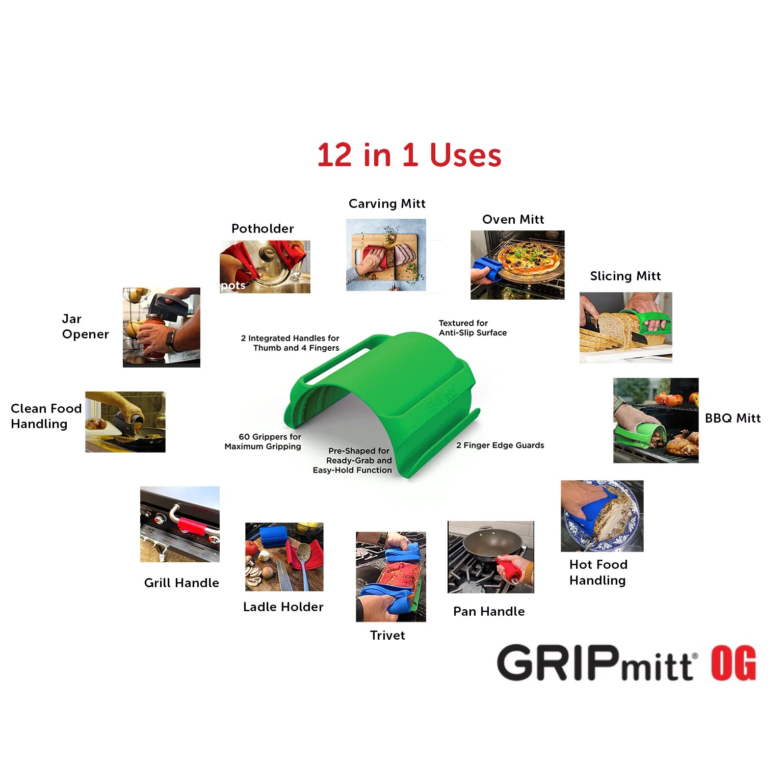 GRIPMitt® Silicone Kitchen & BBQ Mitt