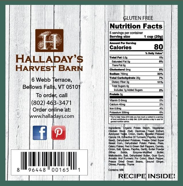 Halladay's Harvest Barn Chicken Pot Pie Soup Mix
