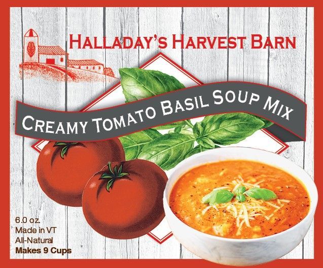 Halladay's Harvest Barn Creamy Tomato Basil Soup Mix