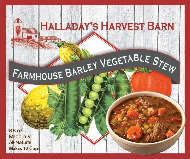 Halladay's Havest Barn Farmhouse Barley Veg Stew Mix
