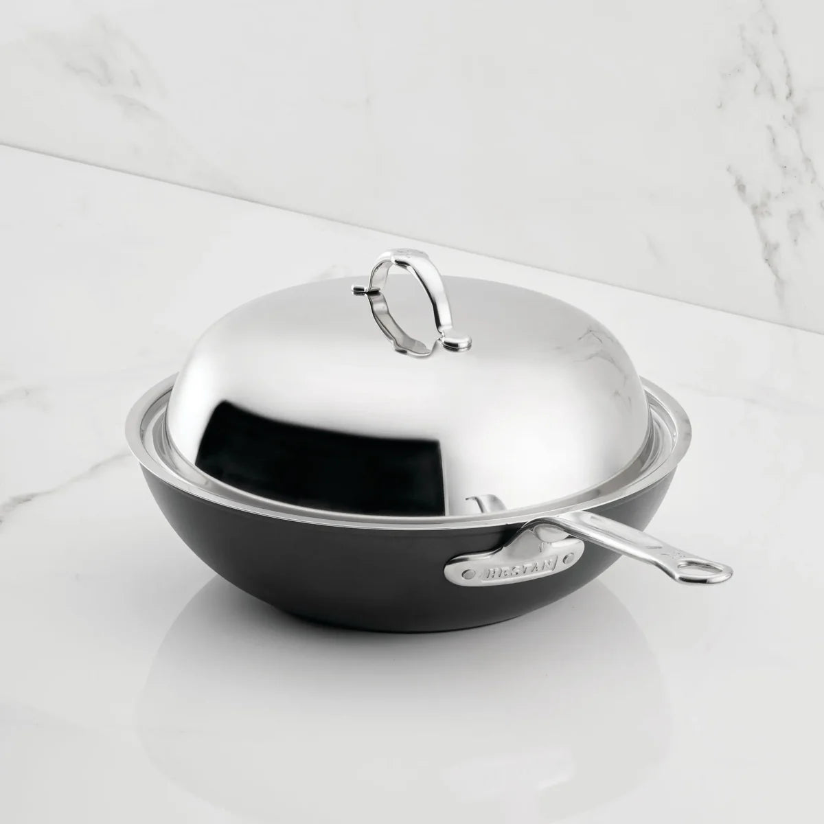 Hestan TITUM® Fusion™ 12.5" Nonstick Wok with Dome Lid | Professional Stir-Fry Pan