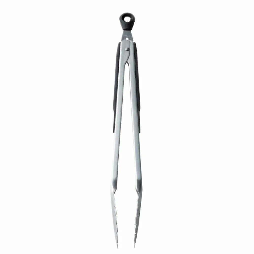 OXO Good Grips Stainless Steel Tongs with Silicone Heads | 12 In