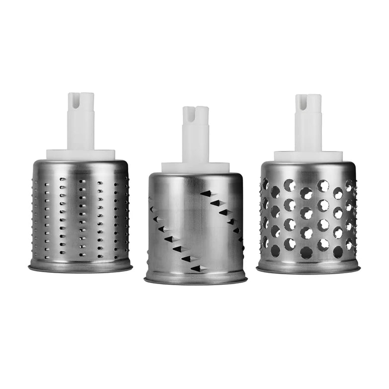 Ankarsrum Additional Drums for Vegetable Cutter | Fine Grating, Shredding & Dumpling Drum Set