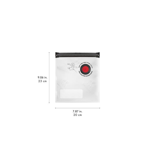 ZWILLING Fresh & Save S/M/L 30-Piece Vacuum Bag Set | Reusable Food Storage & Meal Prep Bag