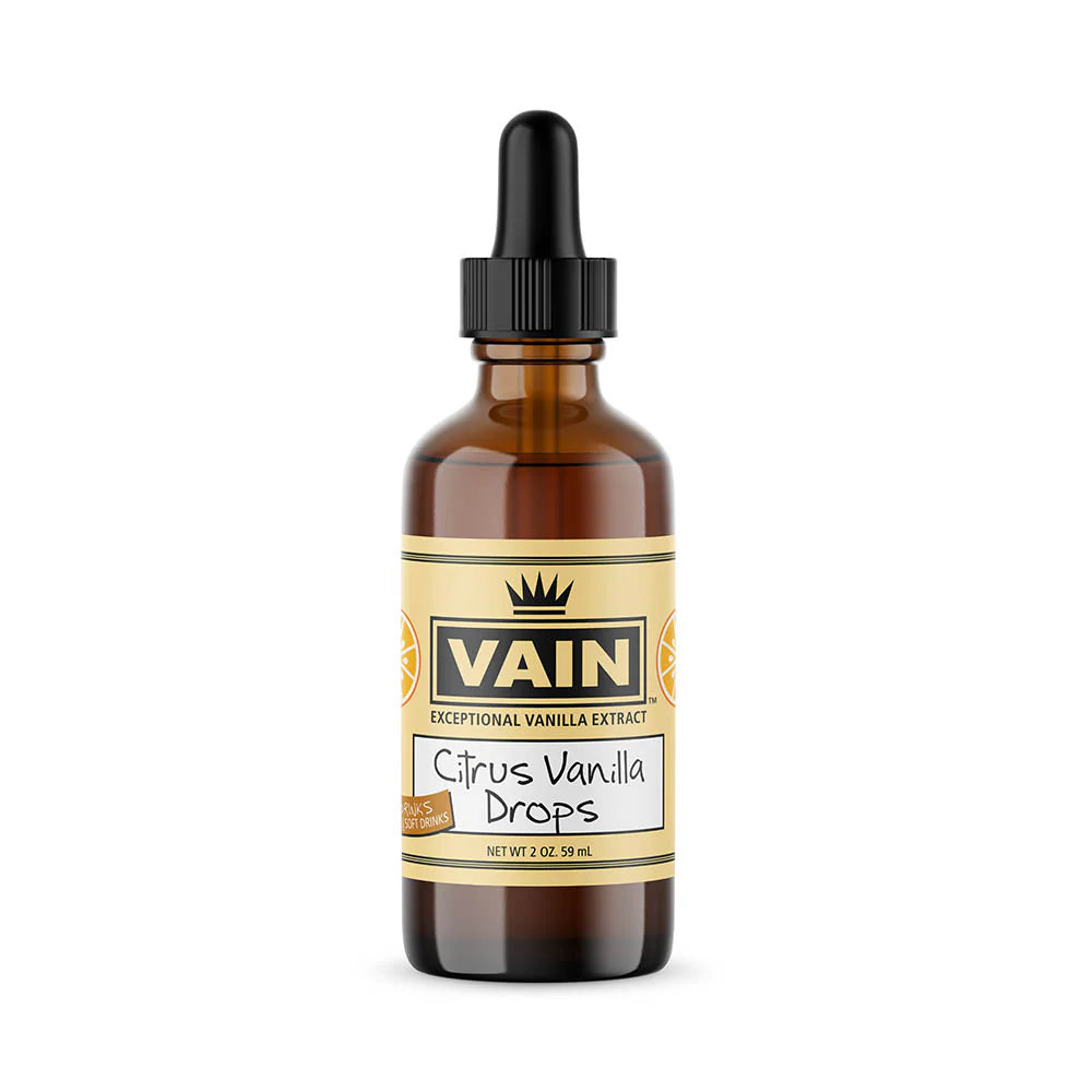 Citrus Vanilla Drops by Vain Foods | 2 oz.