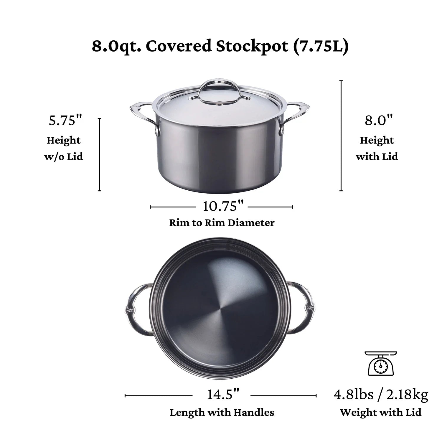 NanoBond Covered Stockpot | 8Qt