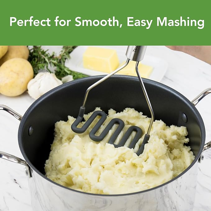 Silicone Potato Masher | Charcoal