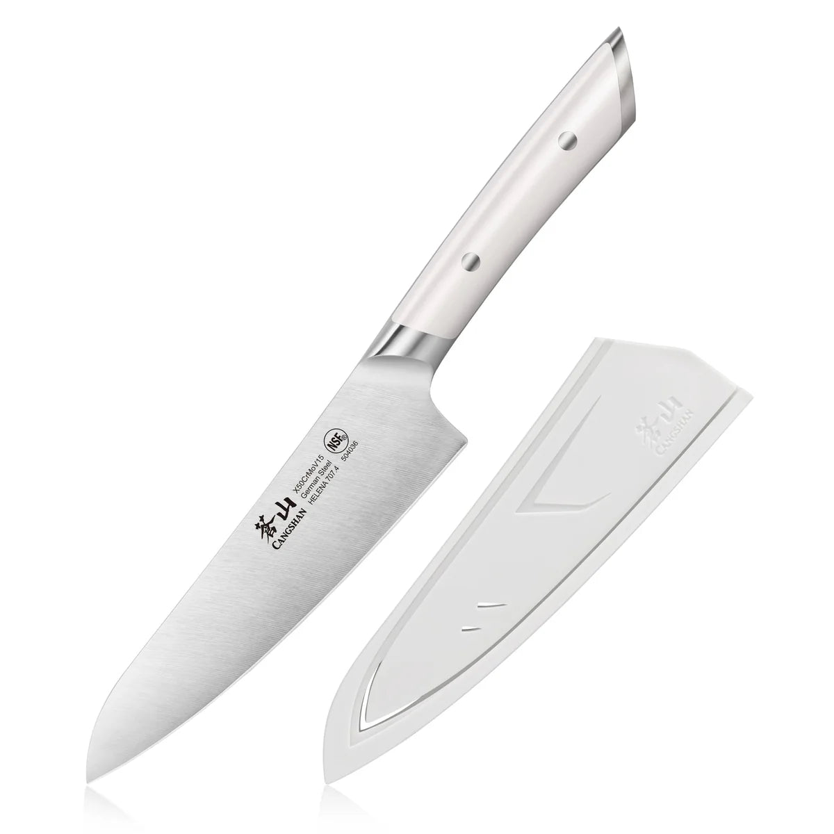 HELENA White Utility with Sheath | 5.5 Inches