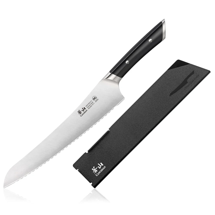 Cangshan Helena Offset Bread Deli Knife | 9 Inch