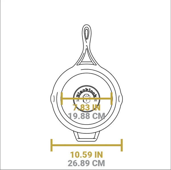 Lodge Blacklock Triple Seasoned Skillet Set | 10 Inch & 12 Inch