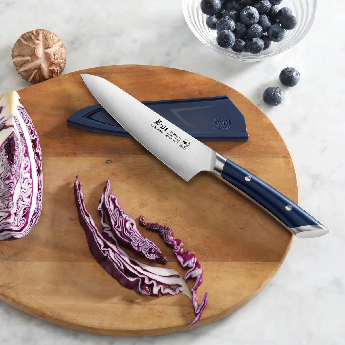 HELENA Blue Utility with Sheath | 5.5 Inches