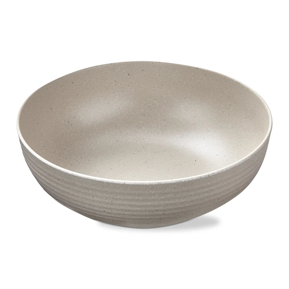 TAG Brooklyn Melamine Serving Bowl | Matte Cream | 12 In