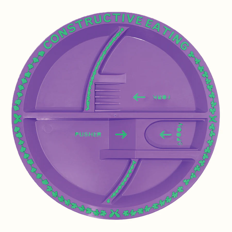 Constructive Eating Garden Plate – Interactive Divided Toddler Plate for Picky Eaters