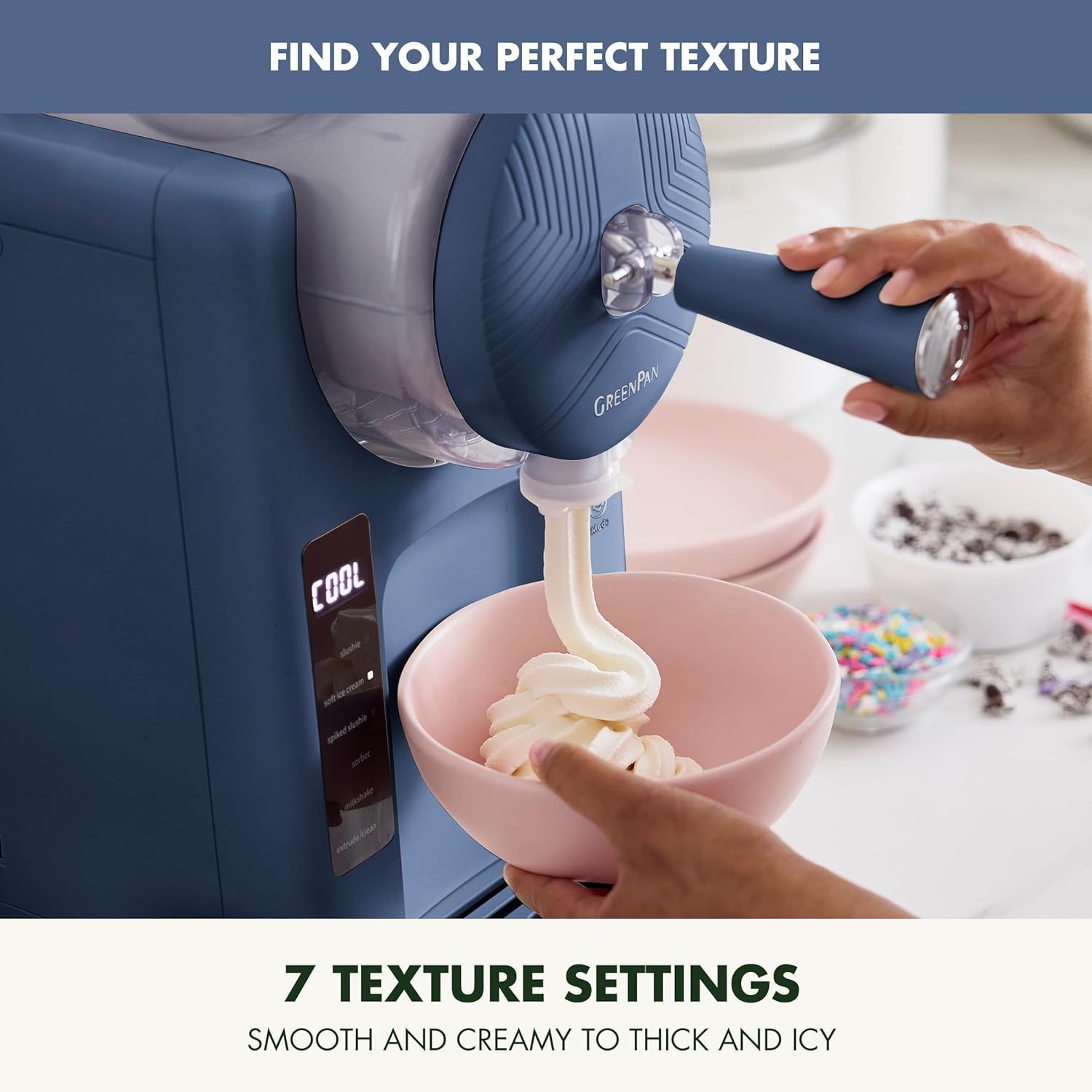 Green Pan Frost Frozen Drink | Soft Serve Ice Cream Maker