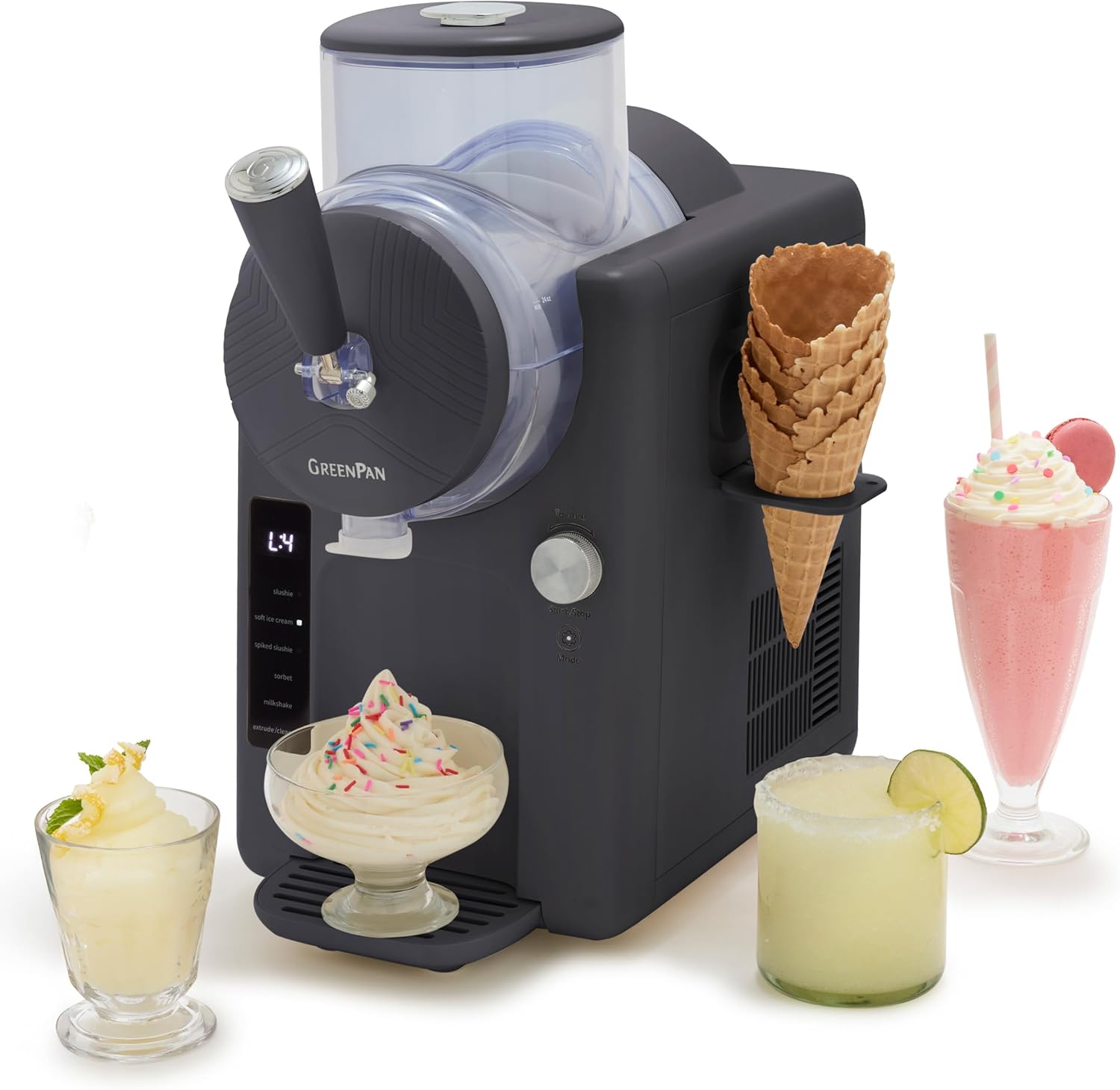 Green Pan Frost Frozen Drink | Soft Serve Ice Cream Maker