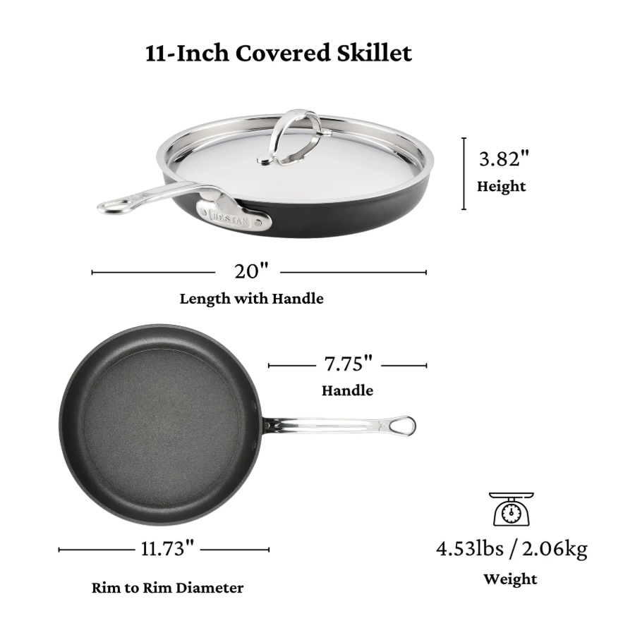 Hestan TITUM® Fusion™ 3-Piece Nonstick Skillet Set (8", 9.5", 12") | The Ultimate Kitchen Trio