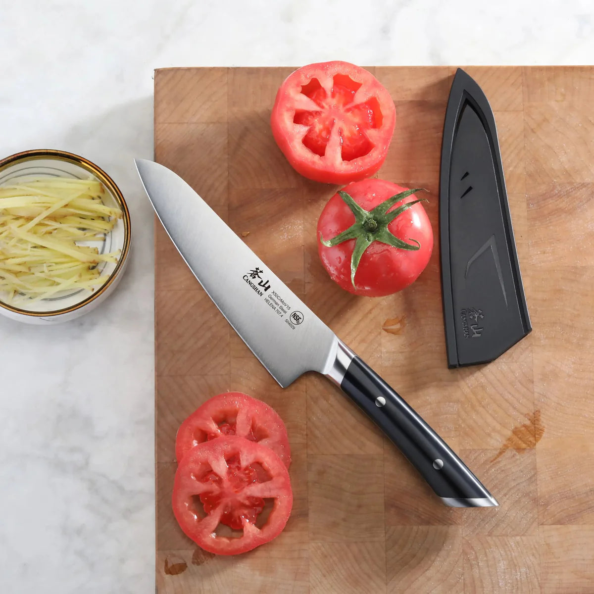 HELENA Black Utility with Sheath | 5.5 Inches