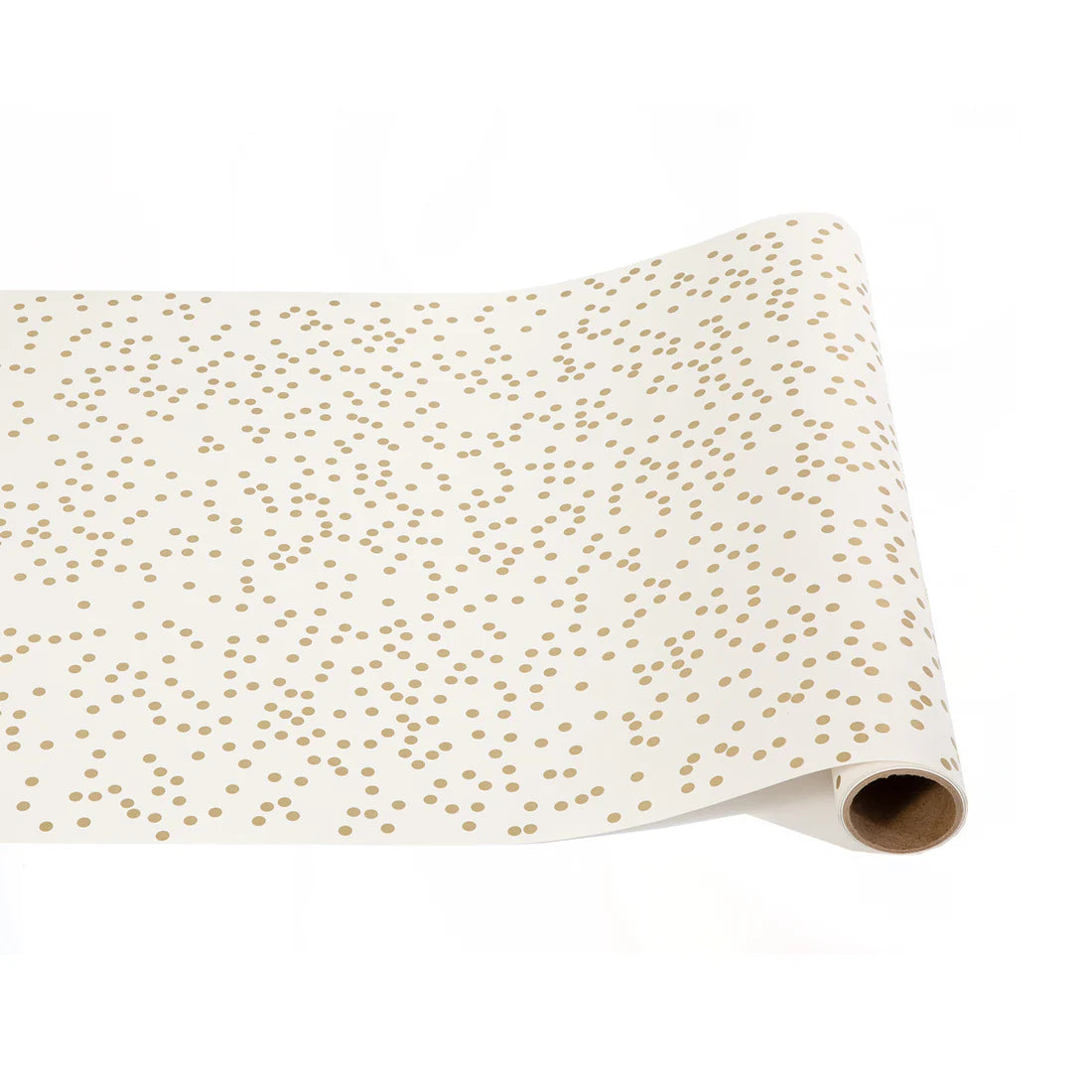 Hester & Cook Gold Confetti Paper Table Runner | 20" x 25' Metallic Roll