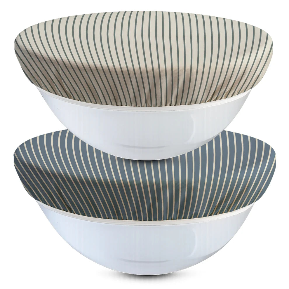 Reusable 12" Beeswax Bowl Covers for Bread Proofing & Food Storage | Set/2