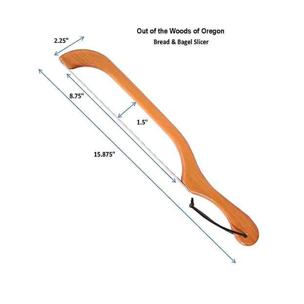 Bread & Bagel Knife | Mahogany Finish | Left Handed