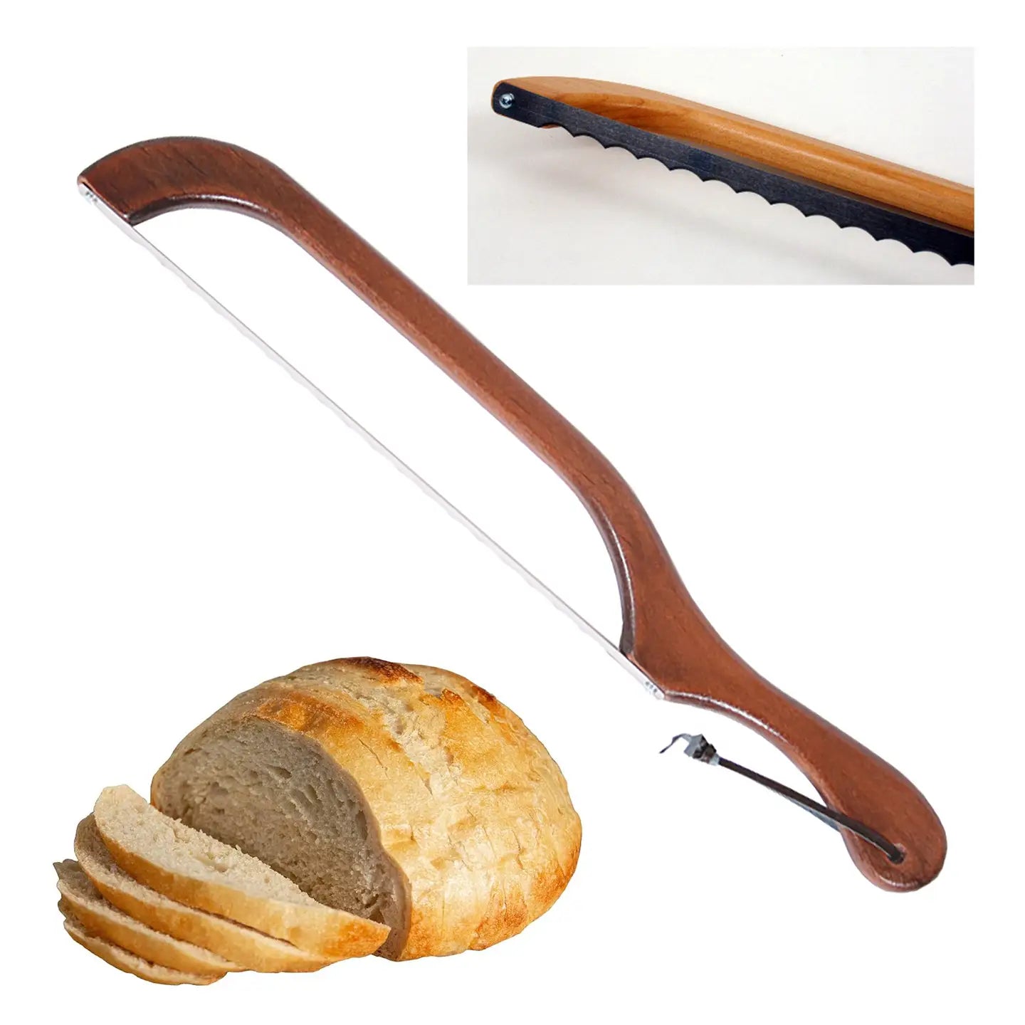 Bread & Bagel Slicer | Walnut Finish | Right Handed