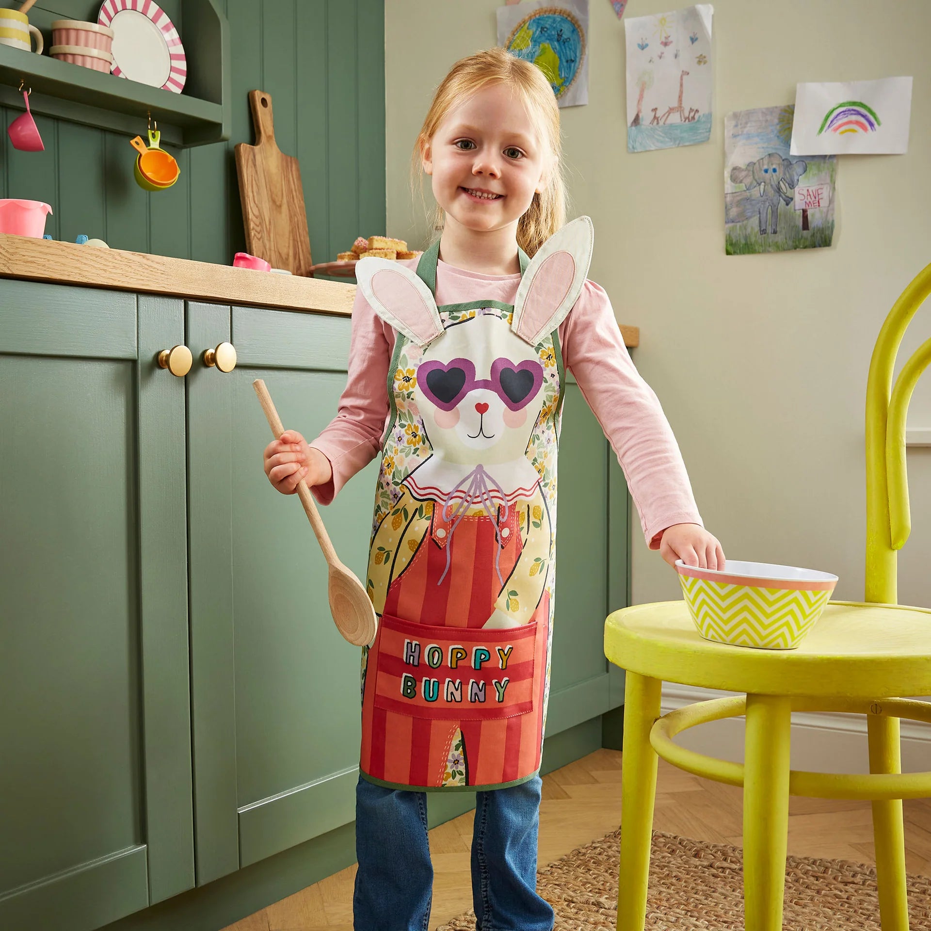 Ulster Weavers Rosie Rabbit Kids Shaped PVC Apron | Waterproof & Wipe-Clean