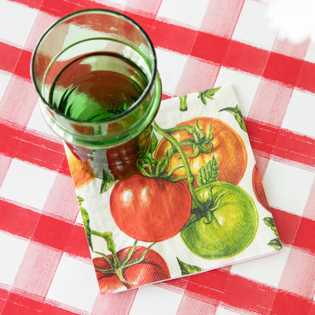 Hester & Cook Tomato Cocktail Napkins | 20 Count Premium Paper Napkins