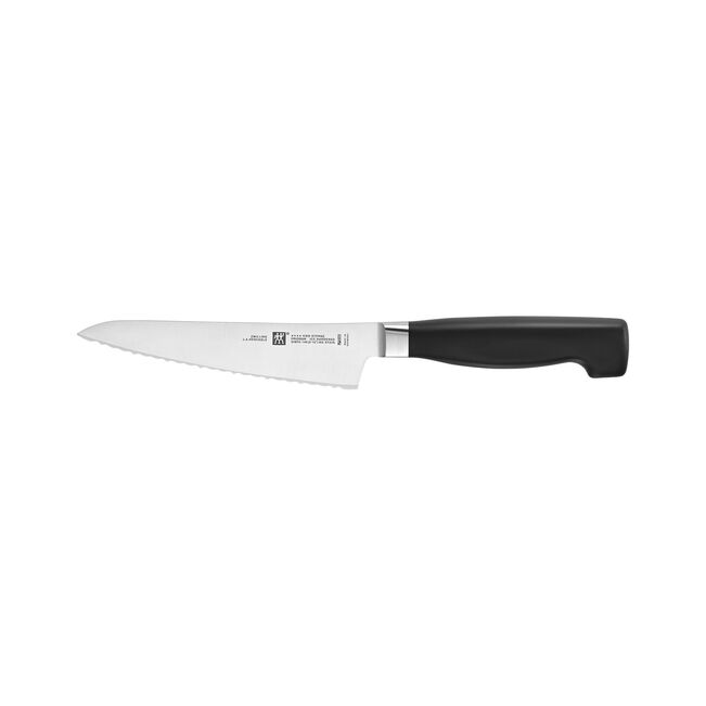 Zwilling Four Star 5-inch Serrated Prep Knife