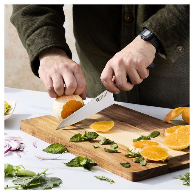 Zwilling Four Star 5-inch Serrated Prep Knife