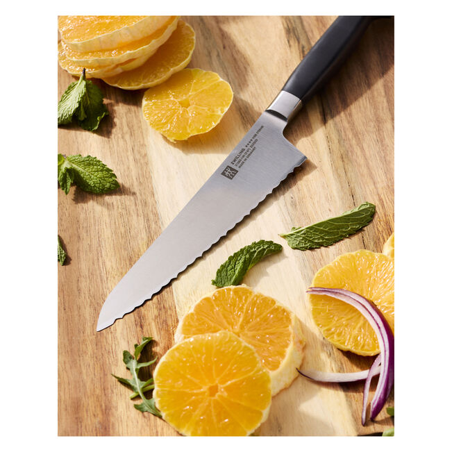 Zwilling Four Star 5-inch Serrated Prep Knife