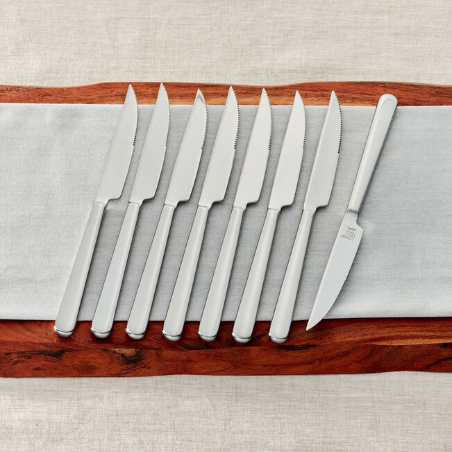 Zwilling Stainless Steel Steak Knife Set with Wood Presentation Case | 8 Piece