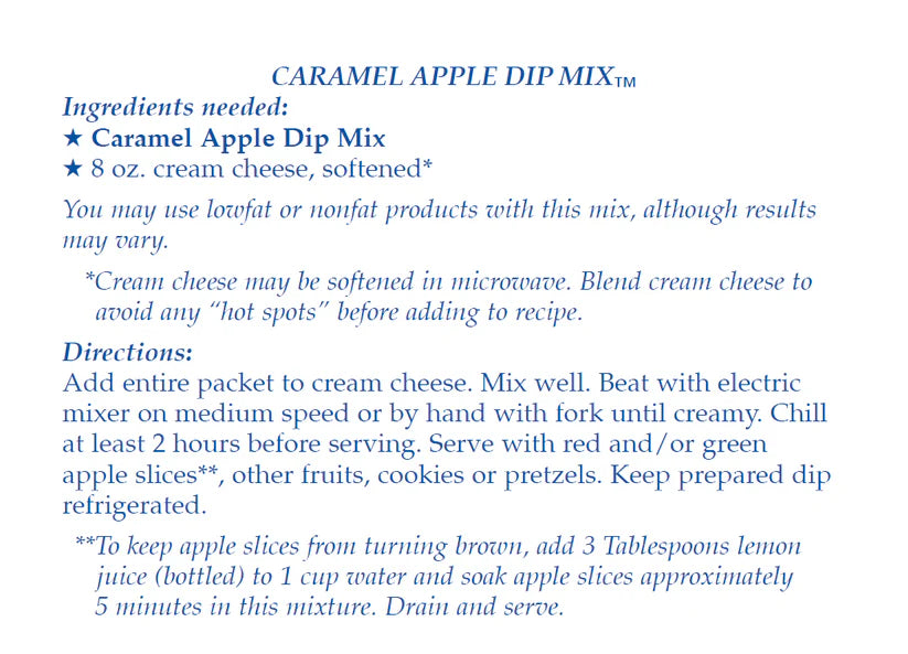 Carmel Apple Dip Mix
