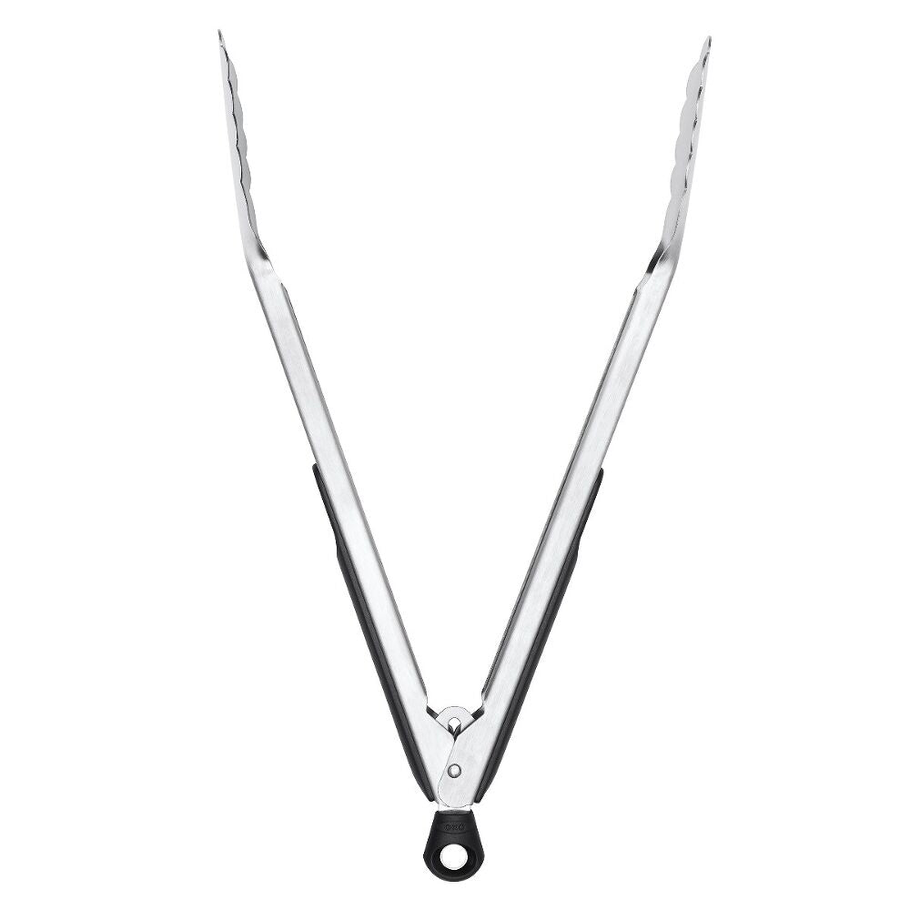 OXO Good Grips Stainless Steel Tongs with Silicone Heads | 12 In