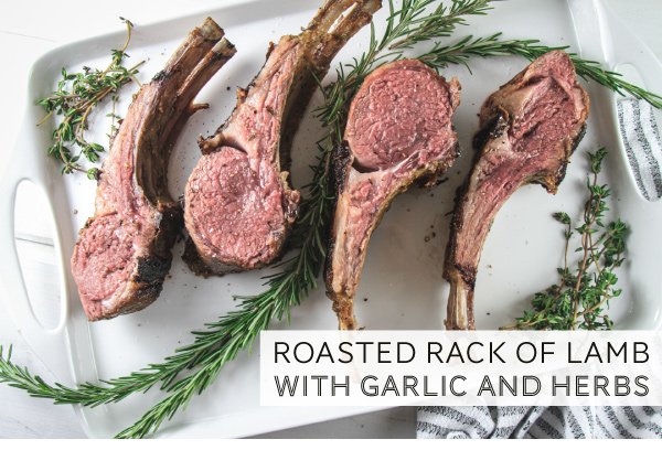 Newsletter Recipes - Roasted Rack of Lamb with Garlic and Herbs