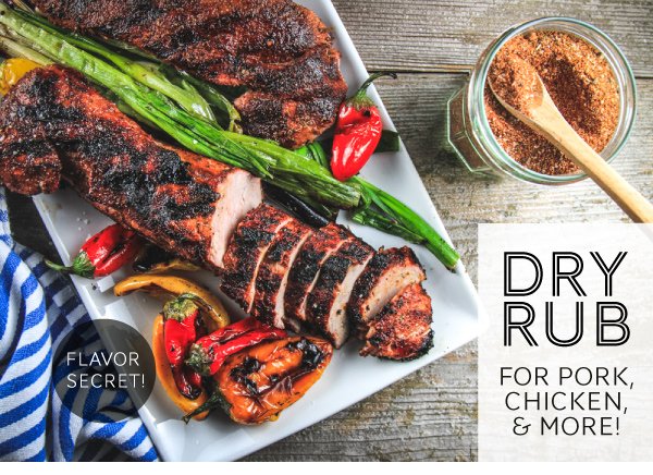 Newsletter Recipes - Our Flavorful Dry Rub on Grilled Pork Tenderloin