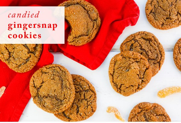 Newsletter Recipes - Candied Gingersnap Cookies