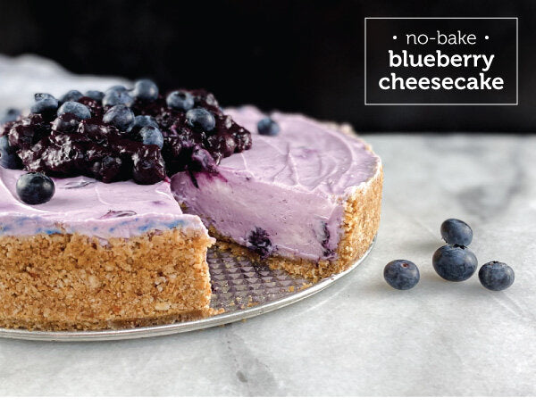 Newsletter Recipes - No-Bake Blueberry Cheesecake