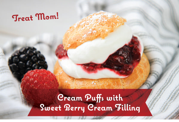 Newsletter Recipes - Cream Puffs with Berries
