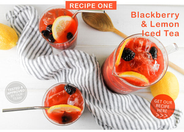 Newsletter Recipes - Blackberry & Lemon Iced Tea