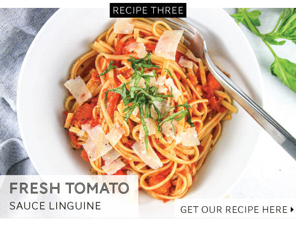 Newsletter Recipes - Fresh Tomato Sauce Linguine