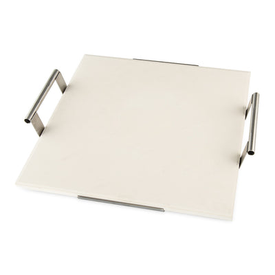 Nordic Ware Deluxe Square Pizza Stone with Rack | 14 In Cordierite Baking Stone for Crispy Crusts