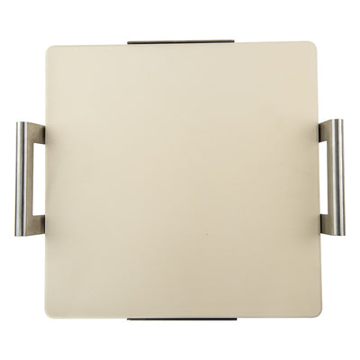Nordic Ware Deluxe Square Pizza Stone with Rack | 14 In Cordierite Baking Stone for Crispy Crusts